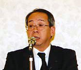 挨拶するJA全中塚田常務