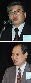 (上)別所課長・(下)山口理事長