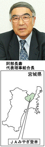 阿部長壽代表理事組合長