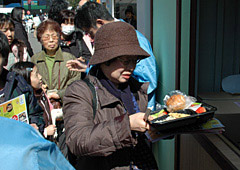 大人気だったＪＡ青年部の国産100％給食
